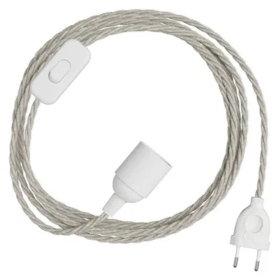 Image de Creative Cables - SnakeBis Twisted - Faisceau de câbles avec douille et câble tressé en tissu