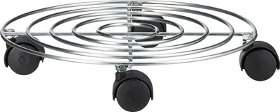 Produktbild von Pflanzenwagen aus Metall mit Rädern - 30 cm