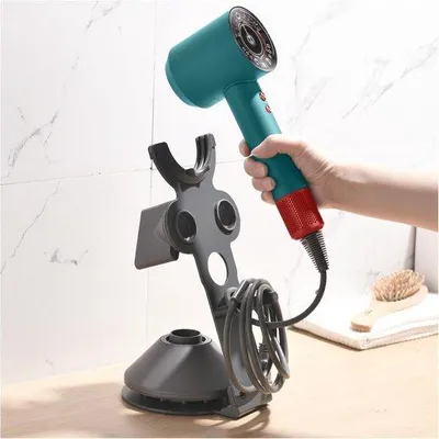 Produktbild von Föhnhalterung für Dyson, Standard ohne Bohrer, mit Kabelmanagement, Badkammerorganizer