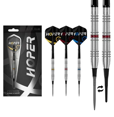 Obrázok produktu pre Dartset "90% Volfrám" – hmotnosti 18 g, 19 g, 21 g, 23 g s mäkkými hrotmi