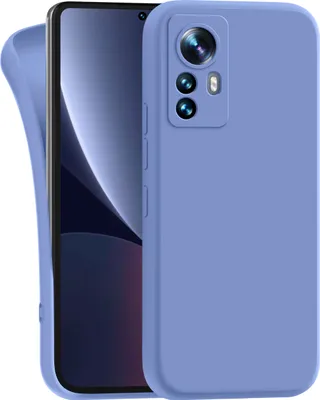 Produktbild von Hülle für Xiaomi 12 Pro - Handyhülle mit Kameraschutz Cover aus Silikon in Blau