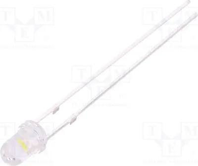 Immagine prodotto di 2 LED, 7000÷8400 mcd, giallo (giallo-verde fluorescente), 3 mm, 30°, modello OSG8DL3131A, diodo LED