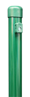 Produktbild von Alberts Zaunpfosten aus zinkphosphatiertem Stahl grün Länge: 2250 mm, Pfosten Ø 38 mm Geflechthöhe 1750 mm