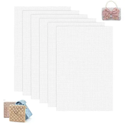 6 Kunststoff-Canvas-Platten 20x30 cm für DIY-Handwerk