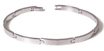 Produktbild von Boccia Armband Reintitan teilpoliert 0319-03