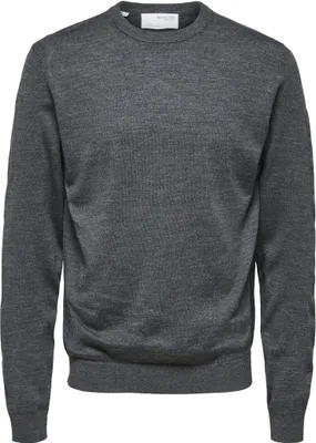Produktbild von Selected Town Merino Coolmax (Polyesterfasern) Knit Pullover Grau 2XL Mann Grau 2XL
