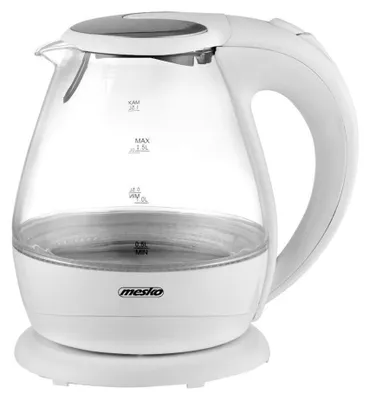 Produktbild von Wasserkocher Mesko MS 1245, 1,5 l, 1850–2200 W, Weiß