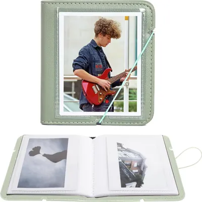 Produktbild von Fotoalbum für breite Filme - Geeignet für Polaroid - 28 Fächer - Kunstleder - Schwarz