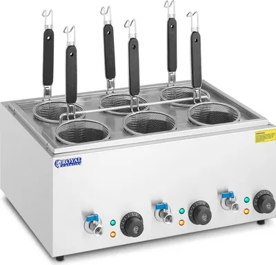 Obrázek produktu pro Expondo Royal Catering vařič těstovin se 6 košíky – teplota: 30–110 °C