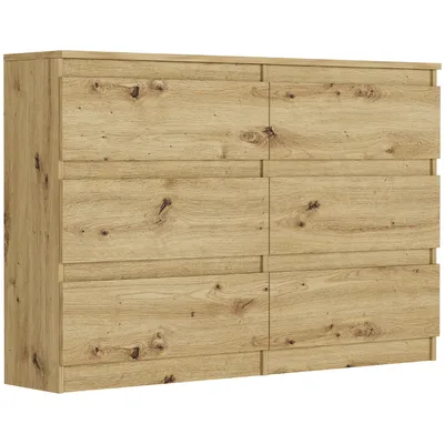 Produktbild von Kommode - Eiche Artisan - 120 x 30 x 77 cm - Modern R-120
