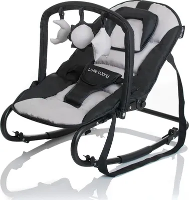 Produktbild von Little World Babywippe Stardust Black 'n Gray