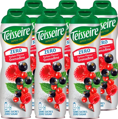 Produktbild von Teisseire Getränke-Sirup Grenadine 0% - 600ml (6er Pack)