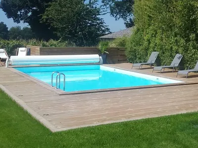 Produktbild von Holzpool-Set rechteckig "Oceano" - 9,20 x 5,20 x 1,44 m