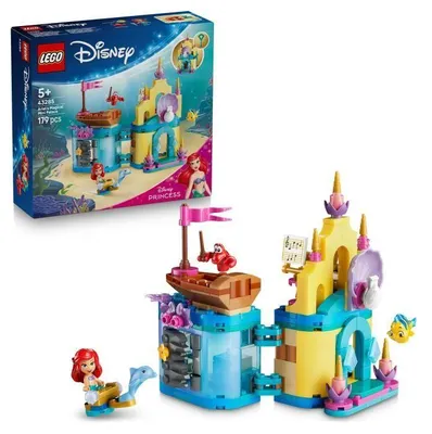 Produktbild von LEGO Disney Princess 43285 Arielles magischer Palast Miniatur Bauset, Disney Die kleine Meerjungfrau, 3 LEGO Figuren