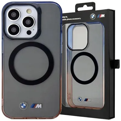 Produktbild von BMW "M" Collection IML Gradient Bumper MagSafe Case für iPhone 15 Pro Max grau