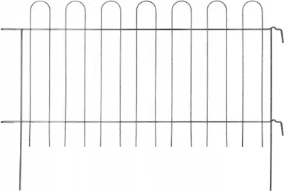 Image de KADAX Grille de jardin "Cassis", Grille en barre d'acier, Clôture de jardin revêtue par poudre, Clôture pour jardin, 70 cm