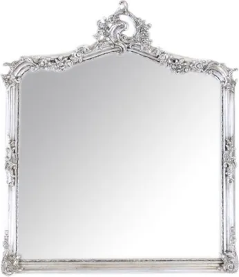 Produktbild von Casa Padrino Barock Wandspiegel Antik Silber - Italienischer Antik Stil - 115 x 100 cm - Edel & Prunkvoll
