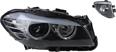 Productafbeelding van Koplamp geschikt voor BMW 5 F10 F11, bouwjaar 03/2010 - 06/2013, met H7 lampen (links) en mistlamp. Onderdeelnummers: 63117203240, 7203240, 63177216888, 7216888. Johns