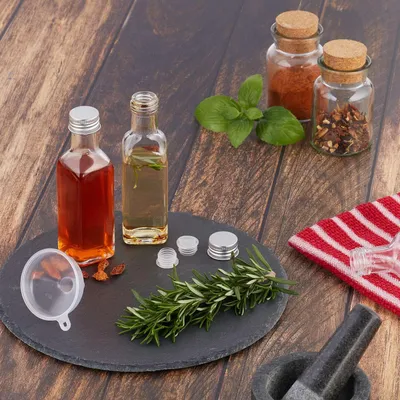 Obrázok produktu pre Mini sklenené fľaše so skrutkovacím uzáverom - 100 ml sada