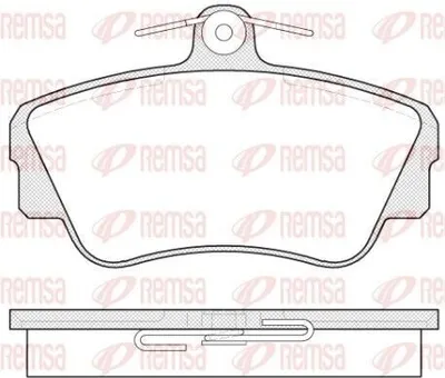 Produktbild von REMSA Bremsbeläge Satz Vorne Bremsklötze für VOLVO 480 E (482) 0309.00