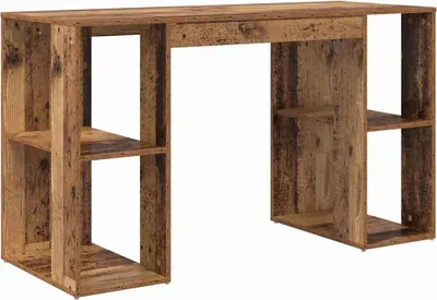 Immagine prodotto di vidaXL Scrivania con ripiano in legno di recupero 130 x 50,5 x 75 cm Materiale a base di legno