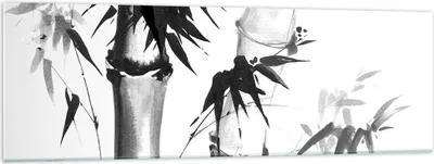 Produktbild von Bilder auf glas - Einteilig - Asiatisch Aquarell Bambus - 160x50cm - Glasbilder - Wandbilder - Bilder - Wanddekoration aus Glas - Glas Bilder - Wandbild auf Glas - GAB160x50-4577