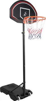 Produktbild von YOLEO Basketballkorb für Kinder, 1,6 bis 2,1 Meter höhenverstellbar Basketballständer Korbanlage beweglich Outdoor und Haus Basketball-Ständer
