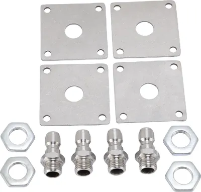 Produktbild von 4er-Set Schaumkanonenhalterungen für Hochdruckreiniger, Edelstahl, 1/4 Zoll Schnellanschluss, automatische Schaumkanonenhalterung