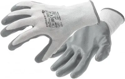 Productafbeelding van Beschermende handschoenen met nitrilcoating, scheur- en steekbestendig, maat 11 voor nauwkeurige montagewerkzaamheden