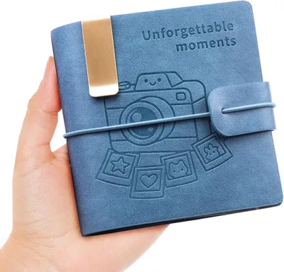 Fotoalbum für 100 Fotos, 50 Seiten, Leder, kompatibel mit Instax Mini