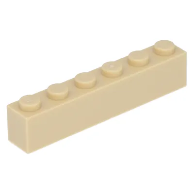 Produktbild von Lego® 250 Stück 3009 Stein Brick 1x6 Part Basic Steine 250 Beige
