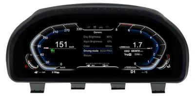 Productafbeelding van 12,3'' Digitaal Dashboard - LCD Instrumentenpaneel - Virtuele Tachometer - Auto Display