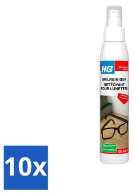 Produktbild von 10 x HG Brillenreiniger für glasklare Gläser - 125 ml - Vorteilspackung - 10 Stücke