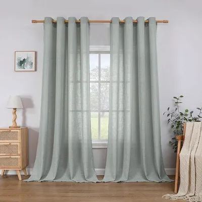 Productafbeelding van Linnen Gordijnen met Oogjes - 260 x 140 cm