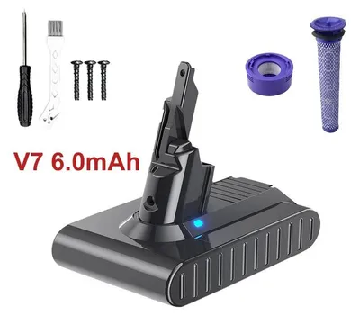 Obrázok produktu pre Náhradná batéria do vysávača – kompatibilná s modelmi V7 a SV11 – 21,6 V – 6000 mAh – Li-Ion – len batéria – zlatá