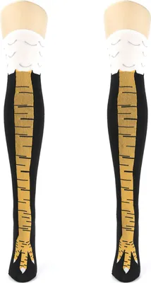 Produktbild von Lustige Hühnerbeinsocken für Damen und Herren, originelle Hühnerfußsocken, kniehohe Socken, Scherzartikel für Erwachsene