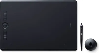 Produktbild von Wacom Intuos Pro - Kabellos - 5080 lpi - 311 x 216 mm - USB/Bluetooth - Stift - Berührung - 2 m