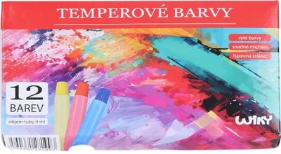Produktbild von Temperafarben-Set, 12 Stück – 9 ml