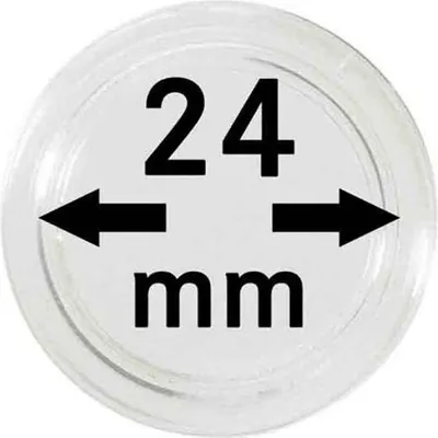 Produktbild von Lindner 2251024 Münzkapseln 24 mm-100er Pack