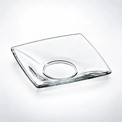 Image de Sous-verres à thé carrés Pasabahce, lot de 6, 10,2 x 10,2 cm