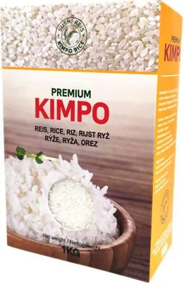 Immagine prodotto di Kimpo | Riso per sushi - 1 kg - 100% riso bianco a chicco tondo - Senza allergeni - Per piatti di sushi