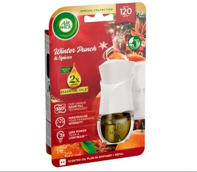 Produktbild von Air Wick Electric Air Freshener Fruity Winter Punch with Refill Pack 19ml
