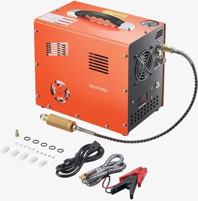 Zdjęcie produktu dla Sprężarka powietrza PCP 4500PSI Auto-Stop - Sprężarka do karabinów pneumatycznych z wbudowanym konwerterem - Sprężarka wysokociśnieniowa do karabinów pneumatycznych
