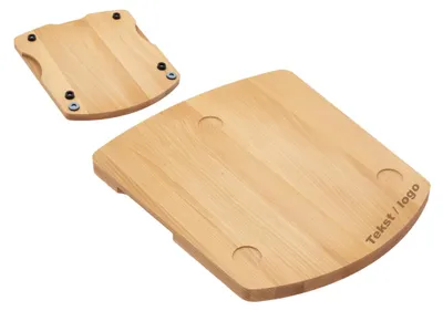 Produktbild von DIE HOLZBRETT FÜR THERMOMIX aus BUCHE TM5 TM6, lackiert + GRAVUR