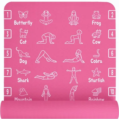 Produktbild von 3-in-1 Yoga, Gym & Pilates Matte Antirutsch Gepolstert 183x61x0.6 cm