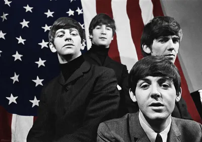 Obrázek produktu pro The Beatles - plakát s motivem americké vlajky - rozměry 59x84 cm