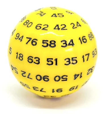 Produktbild von Würfel D100 Yellow/Black