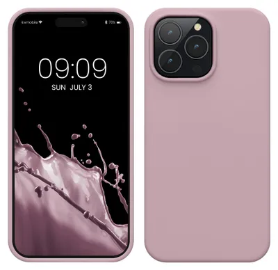 Produktbild von kwmobile Handyhülle für iPhone 14 Pro Max Hülle, für iPhone 14 Pro Max Case - Hülle Silikon - kabelloses Laden - Mauve