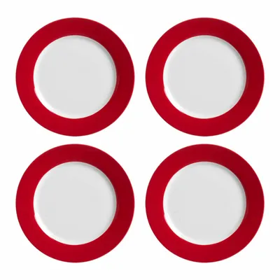 Produktbild von Ritzenhoff & Breker DOPPIO Teller flach 27 cm rot 4er Set