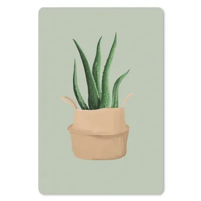 Produktbild von MuchoWow® Mauspad Mousepad Pflanzen - Aloe Vera - Blumentopf 18x27 cm - Mousepads - Maus Mat - Pad - Mausunterlage